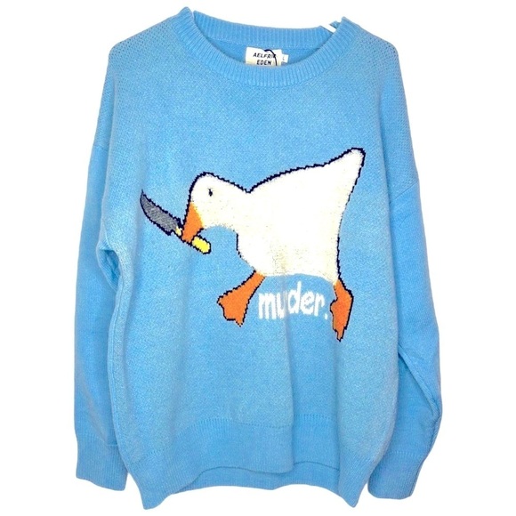 NWT Aelfric Eden “Killer Goose” Knit Sweater - Picture 3 of 8